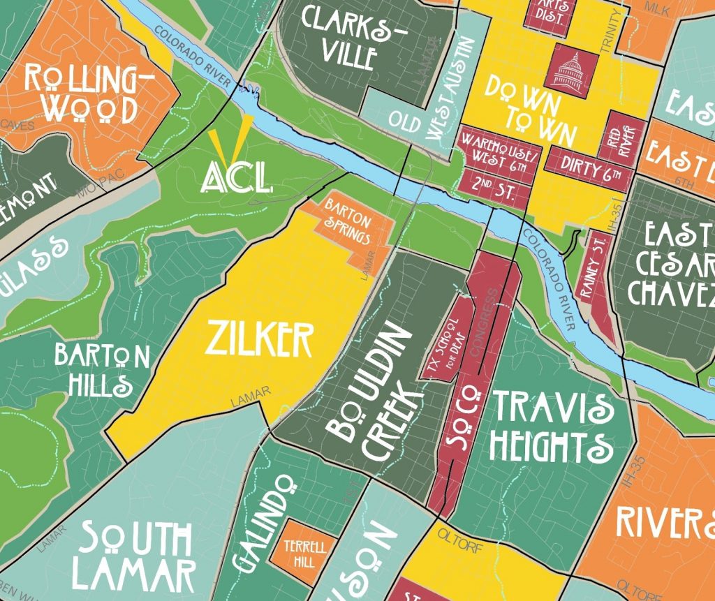 Aggregated Maps Of Austin Austins Atlas Austin Texas Bike Map 1024x861 