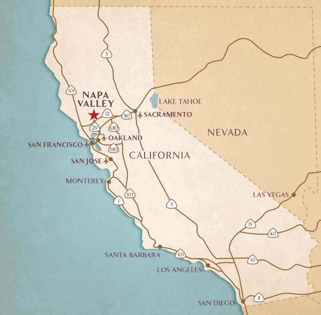 Airports Near Napa Valley | Transportation &amp;amp; Flight Information - Flying J California Map