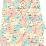 Alabama Road Map   Al Road Map   Alabama Highway Map   Printable Alabama Road Map
