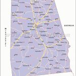 Alabama Road Map, Alabama Highways Map, Alabama Interstates   Printable Alabama Road Map