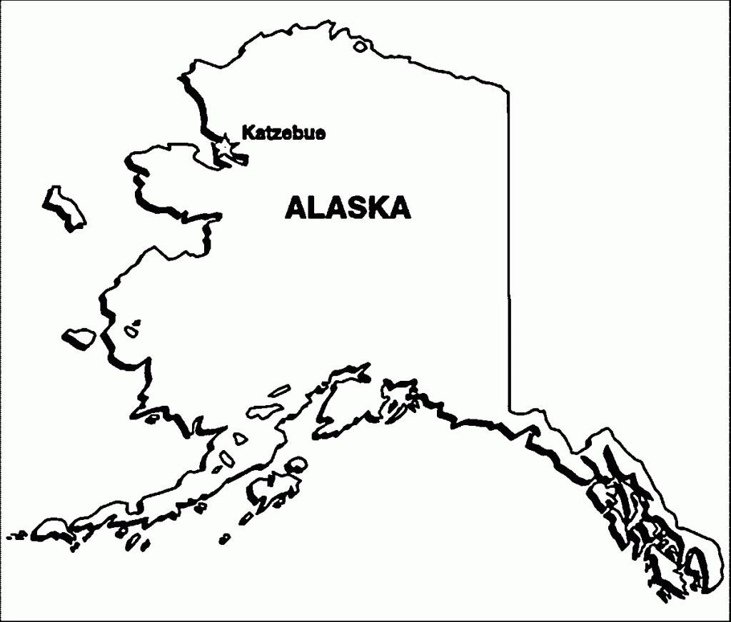 Alaska Map Coloring | Wecoloringpage - Coloring Home - Alaska State Map Printable