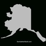 Alaska   Map Outline, Printable State, Shape, Stencil, Pattern   Alaska State Map Printable