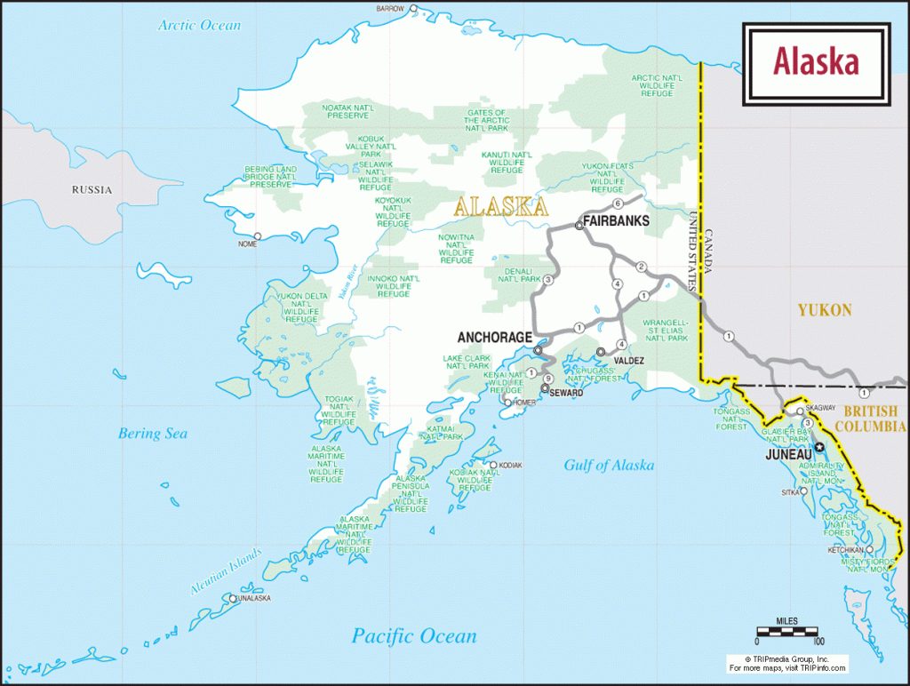 Alaska Map - Printable Map Of Alaska - Printable Maps