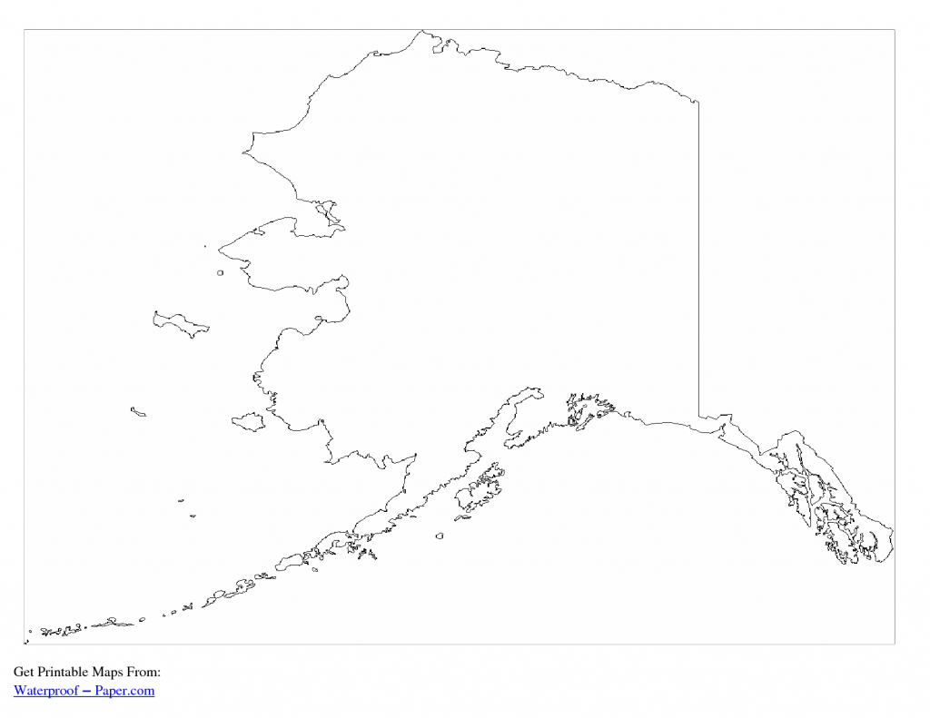 Alaska Outline Map | Printable World Maps - Coloring Home - Printable Maps By Waterproofpaper Com