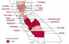 Almond Board Of California - Almond Map - - California Almond Production Map