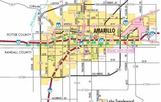 Amarillo Road Map - Printable Map Of Amarillo Tx