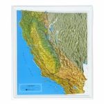 American Education Raised Relief Map: California Ncr Series   Usa   California Raised Relief Map