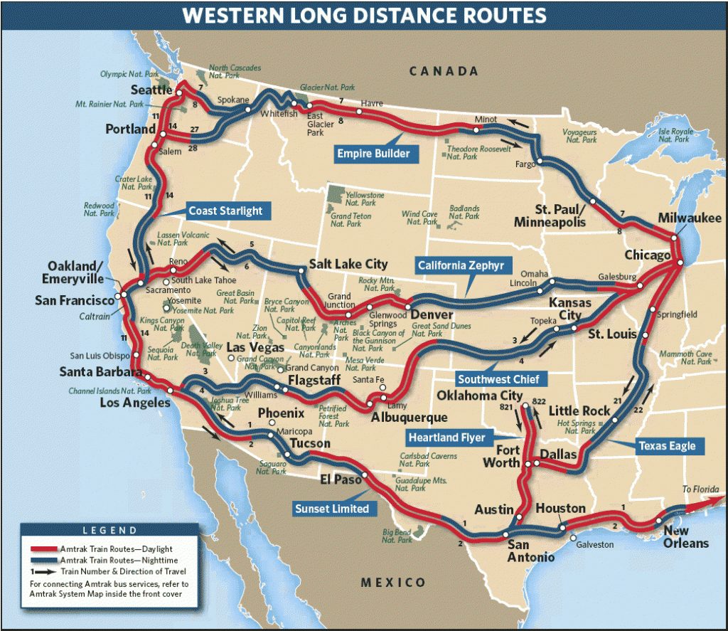 Amtrak Route Map | Vacation Ideas In 2019 | Amtrak Train Travel ...