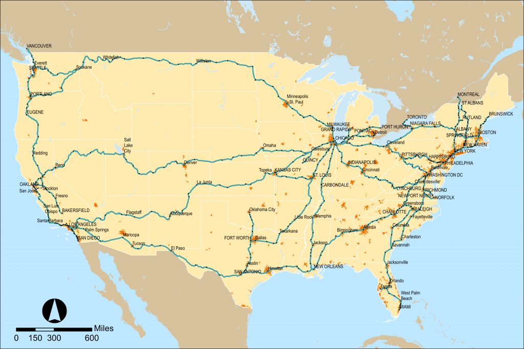 Amtrak - Wikipedia - Amtrak Station Map Florida | Printable Maps