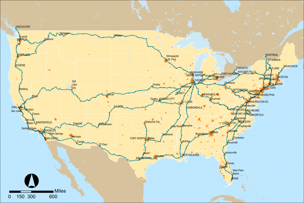Amtrak - Wikipedia - Amtrak Stops In California Map