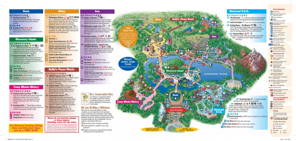 Animal Kingdom Map | Disney Ideas | Disney World Map, Animal Kingdom - Printable Epcot Map 2017