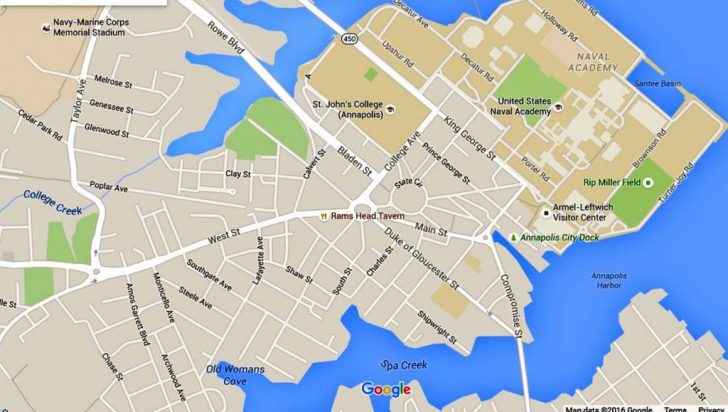 Printable Map Of Annapolis Md