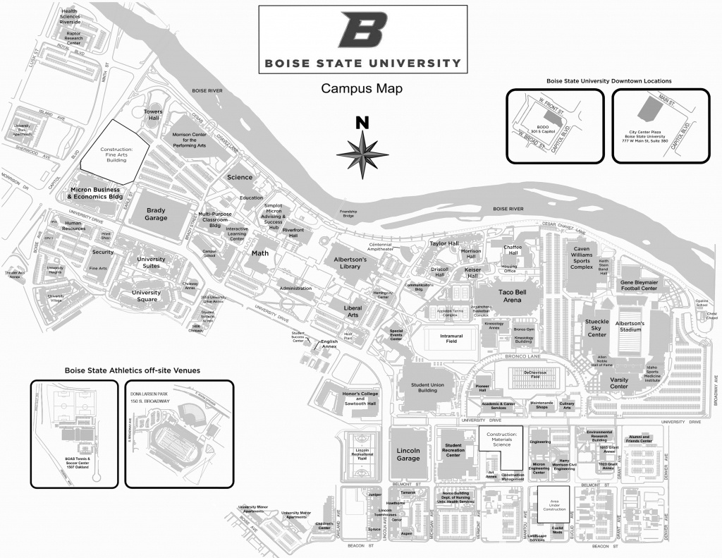 Annual Conference Schedule And Additional Information - Idaho - Boise State University Printable Campus Map