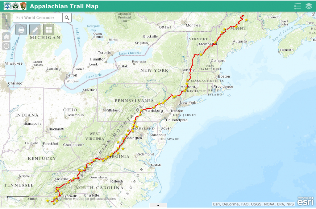 Appalachian Trail Map - Appalachian Trail Guide - Printable Appalachian Trail Map