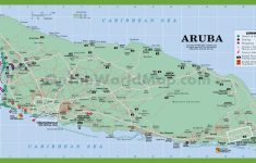 Aruba Road Map Printable Map Of Aruba 235x150 