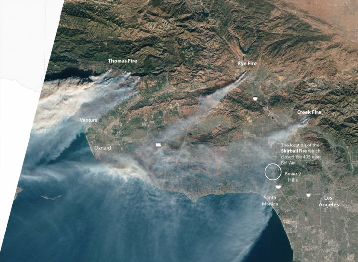 California Wildfire Satellite Map