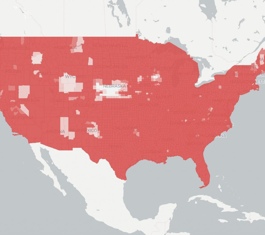 At&t Wireless Provider Broadbandnow At&t Coverage Map