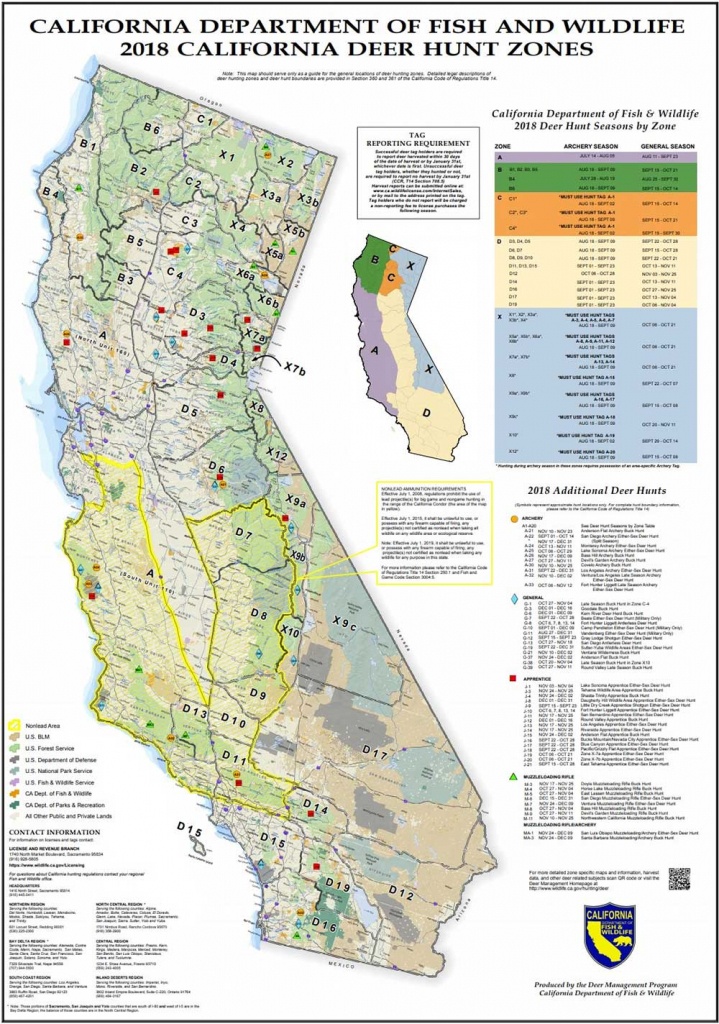 Attn California Hunters: Phase 2 Of Non-Lead Ammunition Requirements - Deer Hunting Zones In California Maps