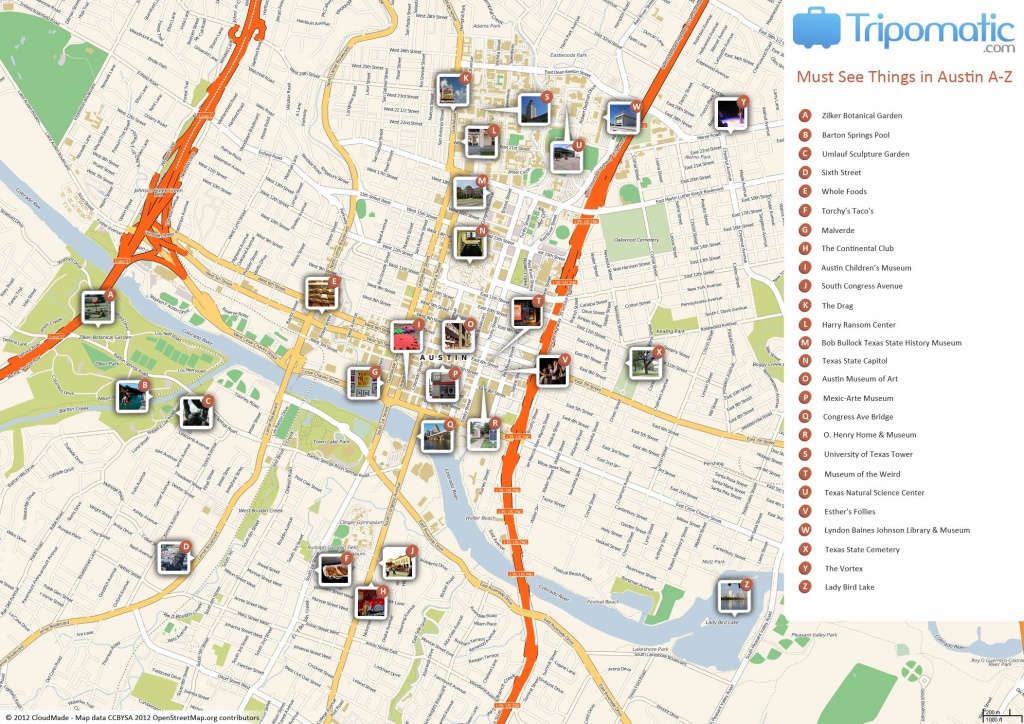 Austin Printable Tourist Map | Free Tourist Maps ✈ | Tourist Map - Printable Map Of Austin