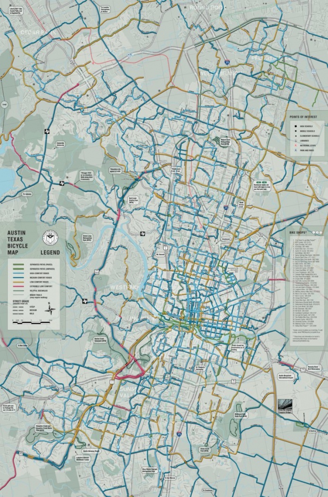 Austin Texas Bike Map