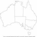 Australia Blank Printable Map, Royalty Free, Aussie, Sydney   Printable Maps For School
