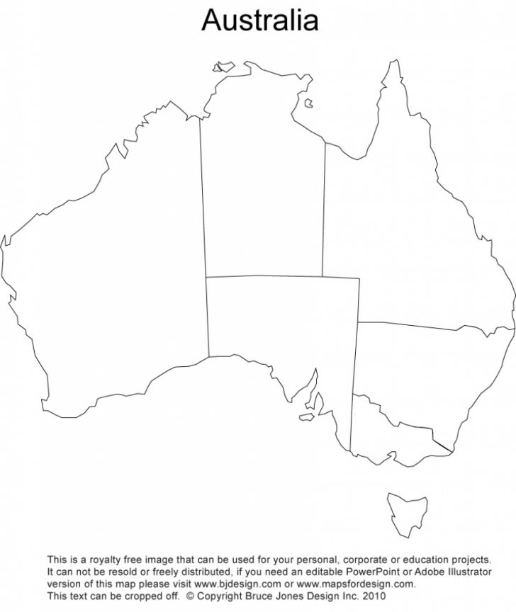 Printable Map Of Australia With States And Capital Cities
