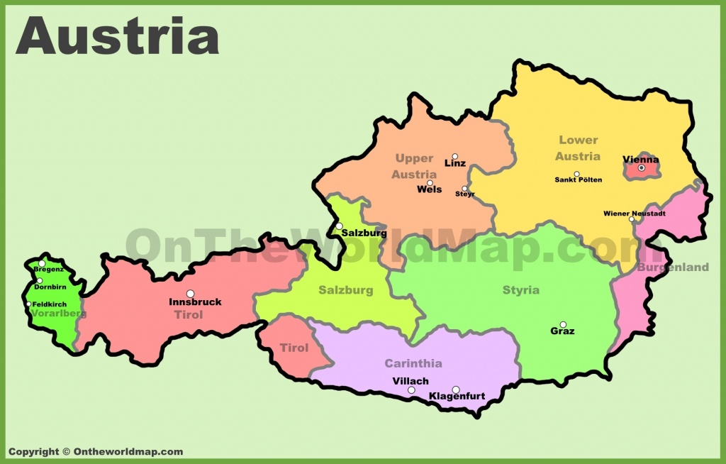 Austria Maps | Map Of Austria - Printable Map Of Austria