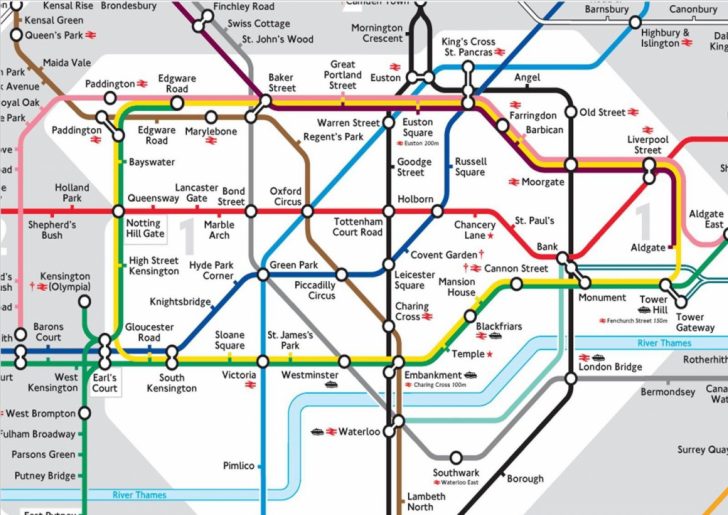 London Underground Map Printable A4