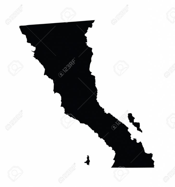 Detailed Baja California Map