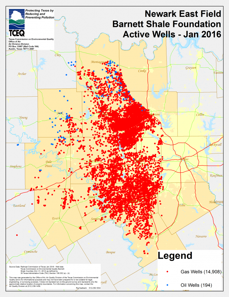 Barnett Shale Maps And Charts - Tceq - Www.tceq.texas.gov - Texas Oil And Gas Well Map