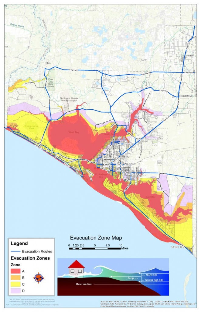 Bay County Fl Em On Twitter: &amp;quot;here Is A Map With The Evacuation - Bay County Florida Gis Maps