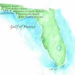 Beaches Of Northwest Florida Map | Southern Vacation Rentals   Map Of Northwest Florida Beaches