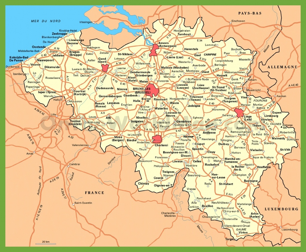 Belgium Maps | Maps Of Belgium - Printable Map Of Belgium