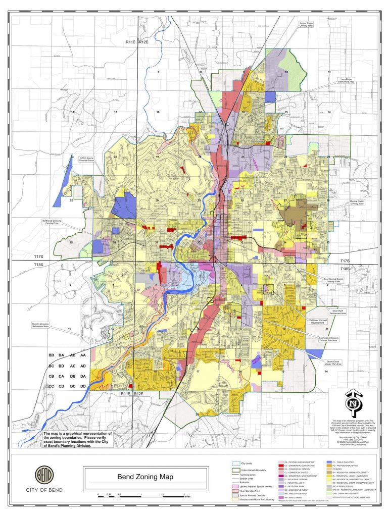 Bend Oregon Maps | Bend Brokers Realty - Printable Map Of Bend Or ...