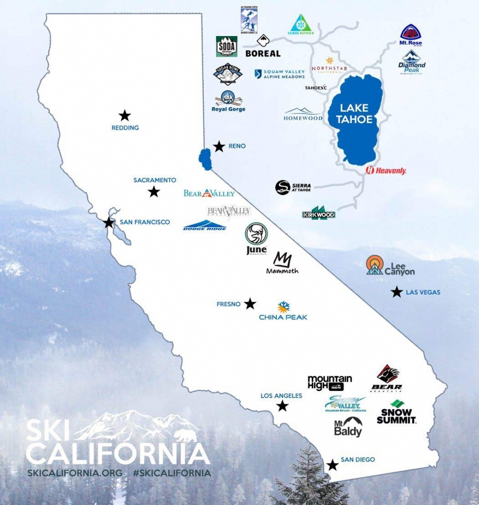 Best California Ski Resorts - Ski California - Nevada Ski Resorts - California Ski Resorts Map