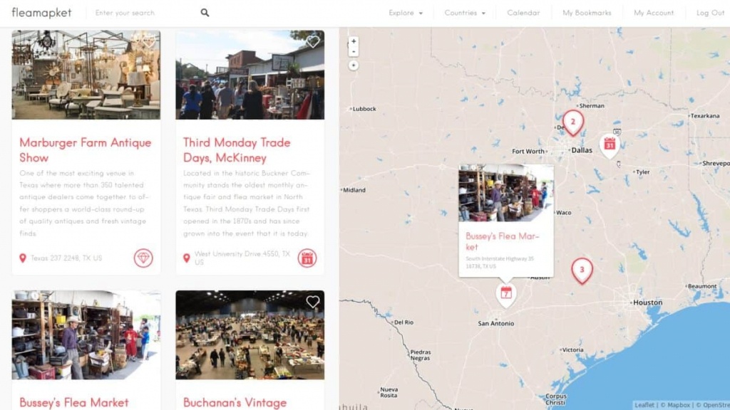 Best Flea Markets In Texas | Flea Market Insiders - Canton Texas Flea Market Map