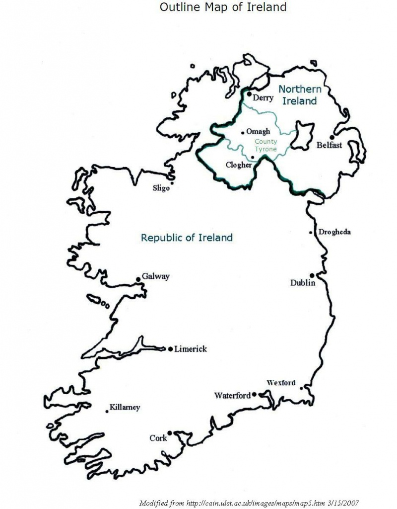 Best Photos Of Ireland Map Outline Printable - Ireland Map Outline - Printable Black And White Map Of Ireland