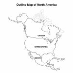 Best Photos Of North America Map Outline Printable Blank Incredible   Printable Usa Map Blank
