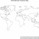 Big Coloring Page Of The Continents | Printable, Blank World Outline   Blackline World Map Printable Free