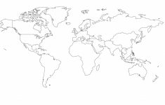 Big Coloring Page Of The Continents | Printable, Blank World Outline - World Map Oceans And Continents Printable