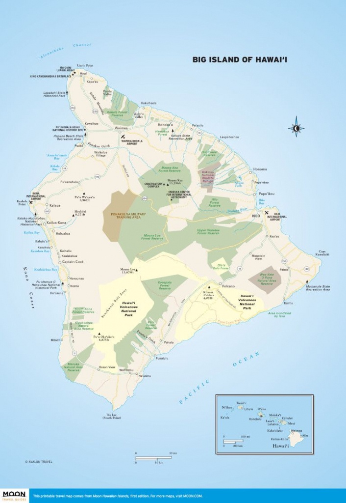 Big Island Of Hawai&amp;#039;i | Scenic Travel | Hawaii Volcanoes National - Printable Map Of Maui