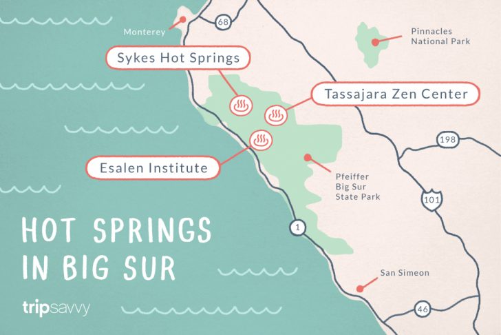 Natural Hot Springs California Map