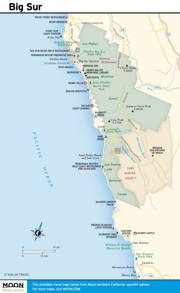 Big Sur Map California Google Maps Coast Beaches Web Art Gallery - Google Maps California Coast
