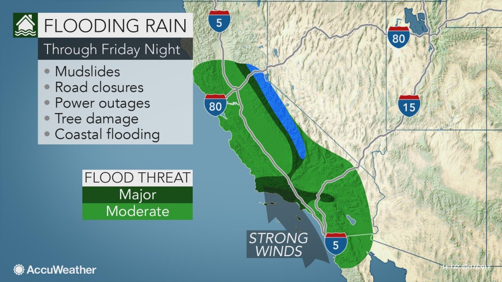 Biggest Storm Of Winter&amp;#039; To Unleash Flooding Rain In California Into - California Coast Weather Map