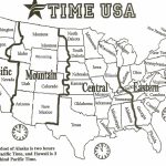 Black And White Us Time Zone Map   Google Search | Social Studies   Printable Time Zone Map Usa With States