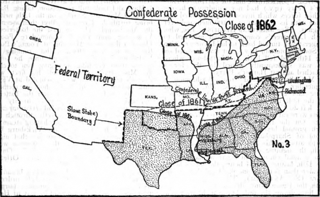 Blank Civil War Map - Printable Civil War Map
