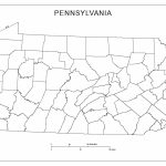 Blank County Map Of Pennsylvania   Pa County Map Printable