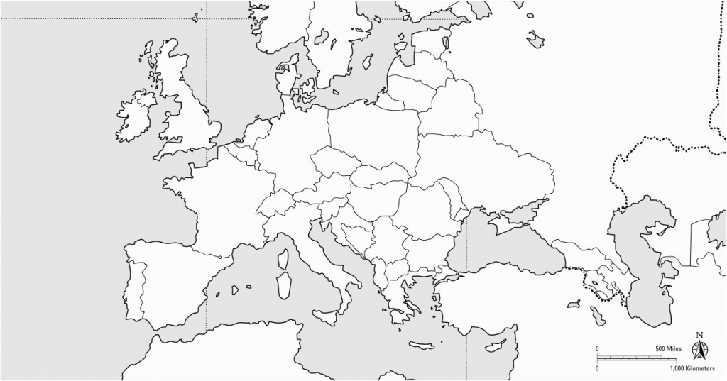 Blank Europe Map Printable | Sitedesignco - Europe Outline Map Printable
