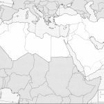 Blank Map Middle East With Other Areas Maps Pinterest Within North   Middle East Outline Map Printable