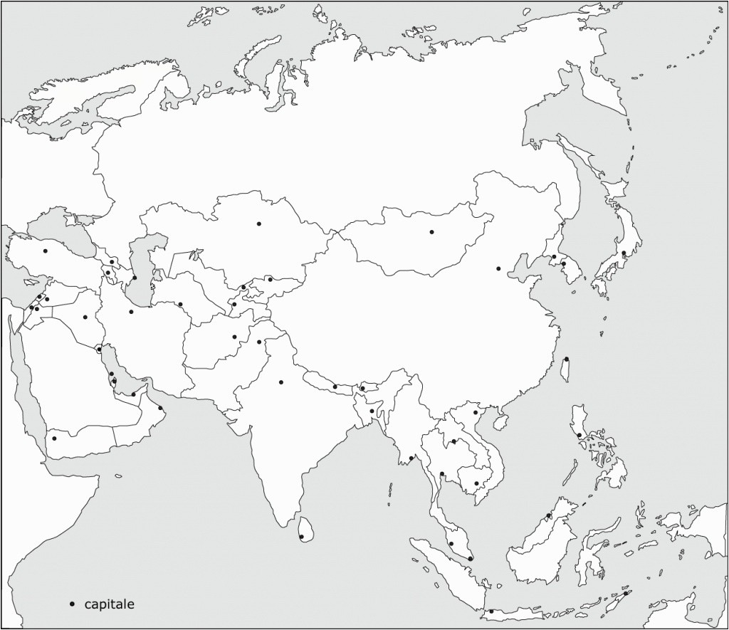 Blank Map Of Asia Countries Maps Update Printable With At Asian - Blank Map Of Asia Printable